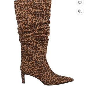 Cheetah Print Heeled Boots